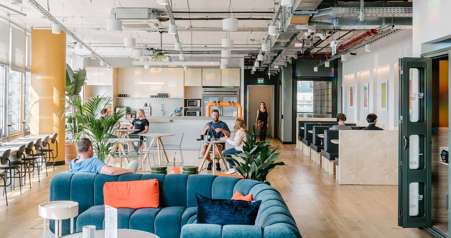 WeWork Berlin Atrium Tower Community Area