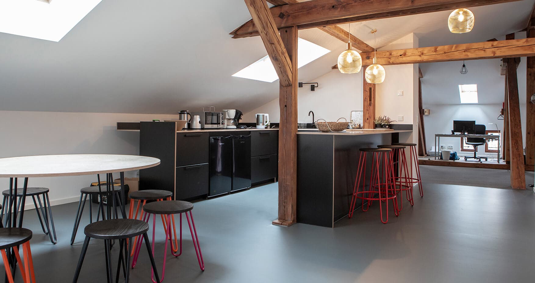 Leitwandel Coworking Wiesbaden Gemeinschaftsküche