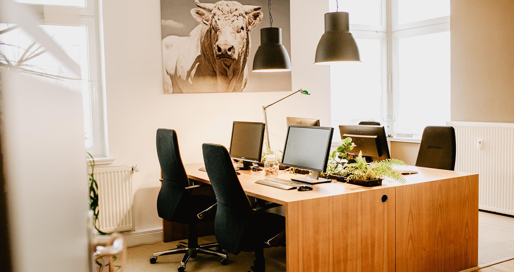 Farmoffice Bielefeld Coworkingbereich