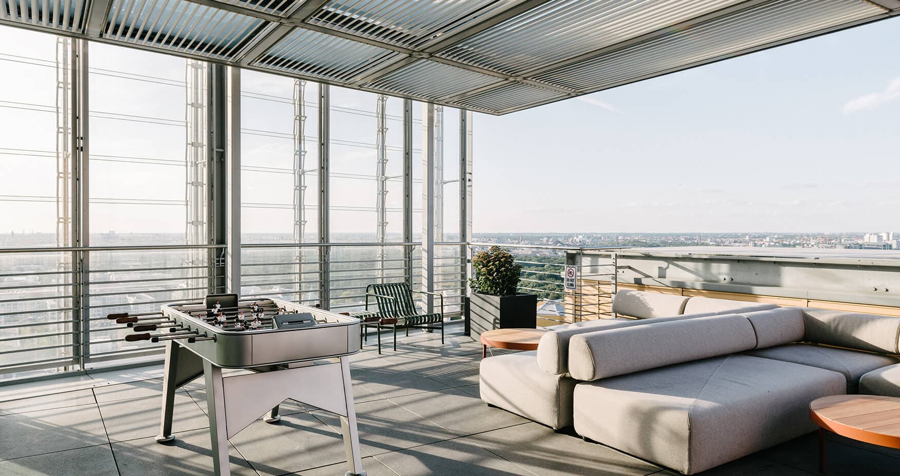 WeWork Berlin Atrium Tower Dachterrasse